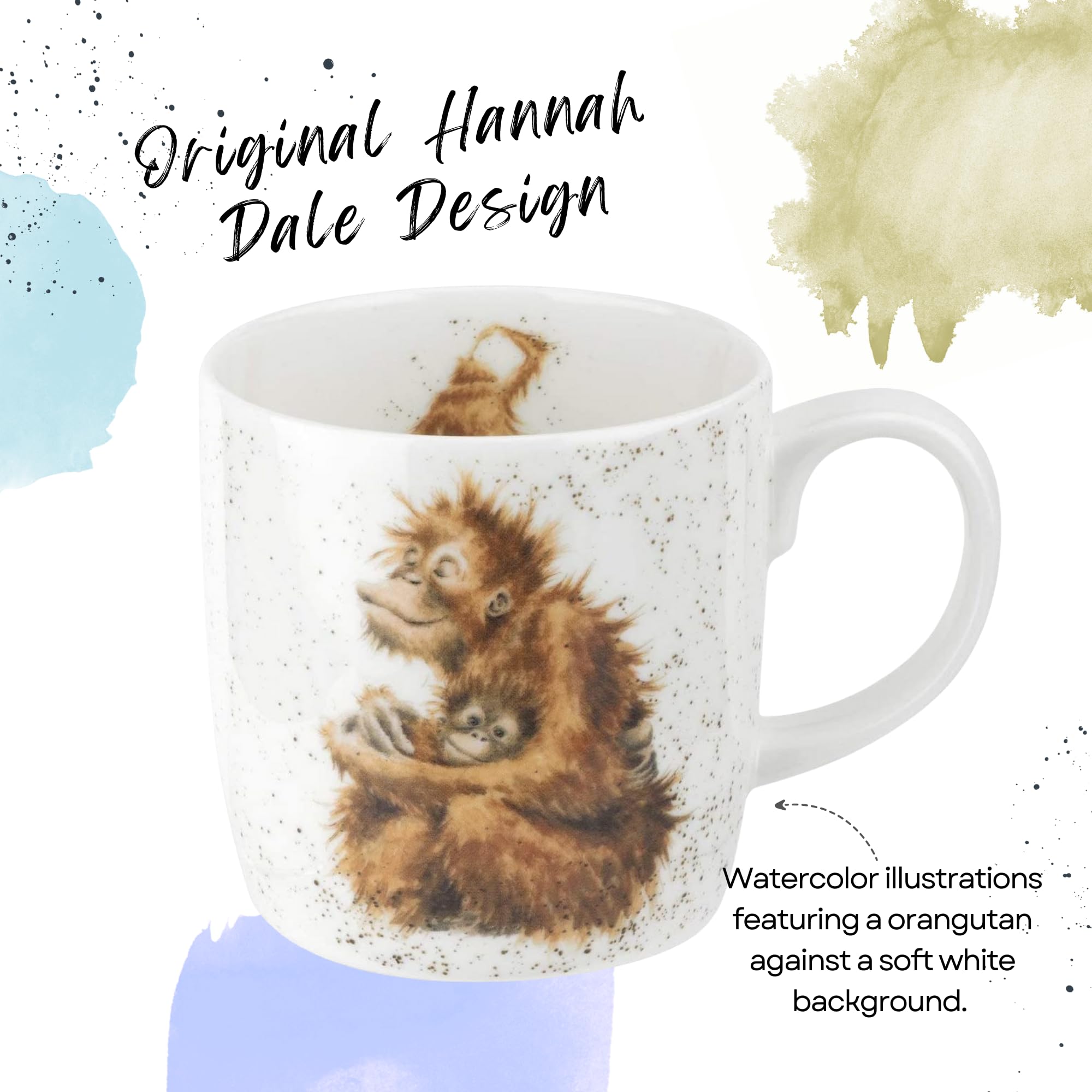 Amazon.com | Royal Worcester Wrendale Designs Orangutangle Mug